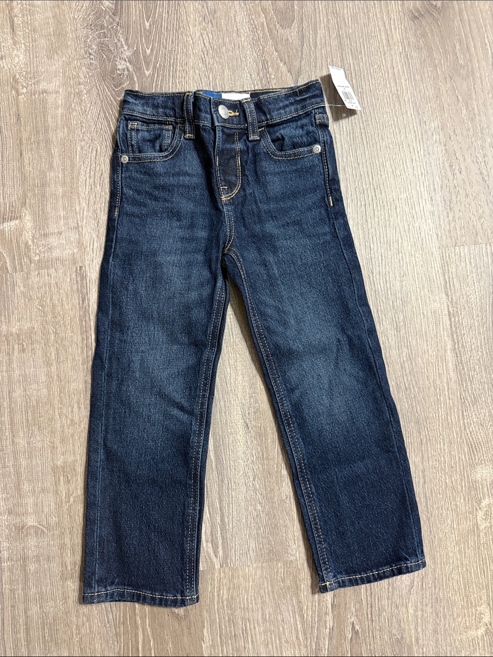 Old Navy Straight Adjustable Waist Jeans Boys 4T Blue NWT Straight Leg Jeans